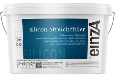 einzA silicon Streichfüller faserverstärkt 12,5 Liter weiß