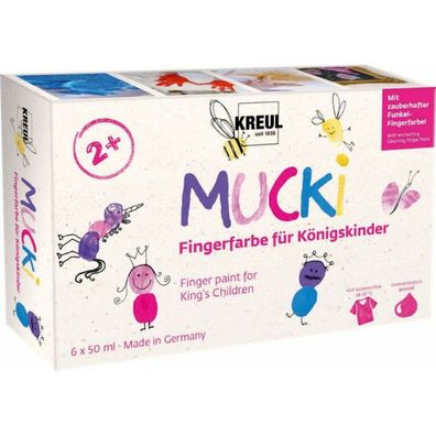 MUCKI Fingerfarbe Königskinder 6x50ml