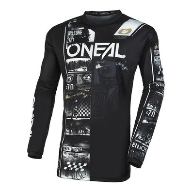 O'NEAL Kids Bike Jersey Element Attack Black/White - Größe: S