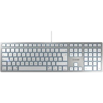 KC 6000 SLIM FOR MAC (silber/weiß, DE-Layout, SX-Scherentechnologie)