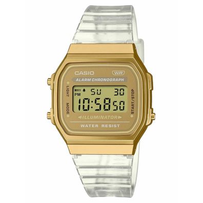 Unisex-Uhr Casio Vintage Collection - Transparent BAND - GOLD