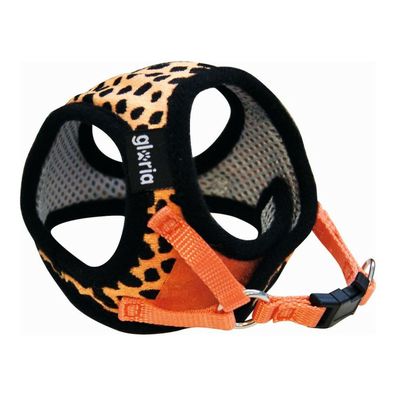 Hundegeschirr Gloria Leopard M 27-35 cm Orange