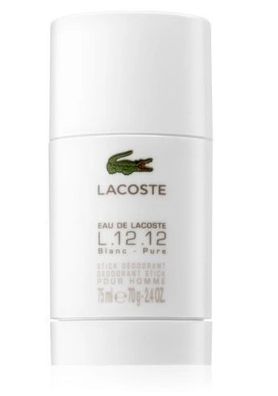 Lacoste L.12.12 Blanc Deo Stick, 75 ml - Frischer Deodorant-Schutz