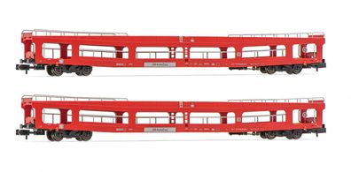 Arnold HN4354 DB Autozug, 2er-Set Autotransportwg. DDm Spur N