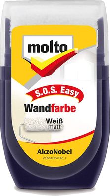 Molto S.O.S Easy Wandfarbe 30Ml, Weiss