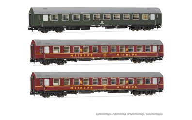 Arnold HN4423 3-teiliges Set Reisezugwagen 1 x Bx + 2 Spur N