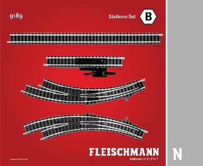 Fleischmann 9189 Stations-Set B - ohne OVP Spur N