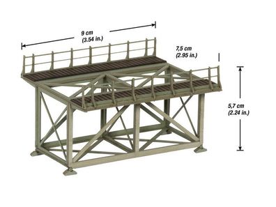 Noch 67023 H0 L-C Vorfluter-Brücke 9 cm Spur H0