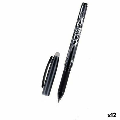 Stift MP Schwarz Löschbare Tinte 0,7 mm (12 Stück)