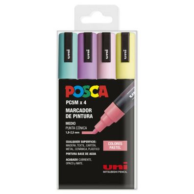 Acryl-Farbstift POSCA PC-5M Kuchen 1,8-2,5 mm 4 Stück