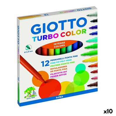 Marker-Set Giotto Turbo Color Bunt (10 Stück)