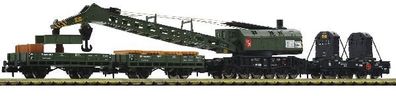 Fleischmann 859902 5-tlg. Set Kranzug mit Dampfkranwagen DB Spur N