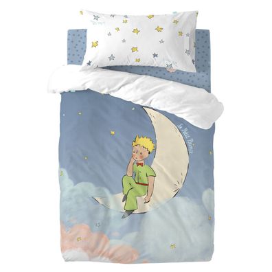 Bettbezug-Set HappyFriday Le Petit Prince La Lune Bunt Babybettchen 2 Stücke