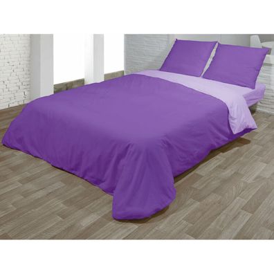 Bettbezug-Set Hosteline VEGAS Violett Double size 3 Stücke