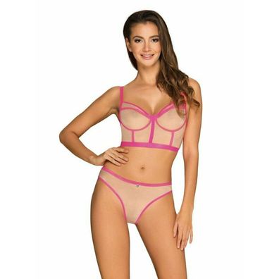 Nudelia 2-teiliges BH-Set - Hautfarben/Pink