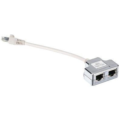 Digitus Rj45/2 X Rj45, 0.19 M Rj-45 2 X Rj-45 Grey, Silver