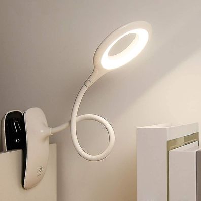 LED-Clip-on-Leselampe, dimmbare Augenschutz-Tischlampe