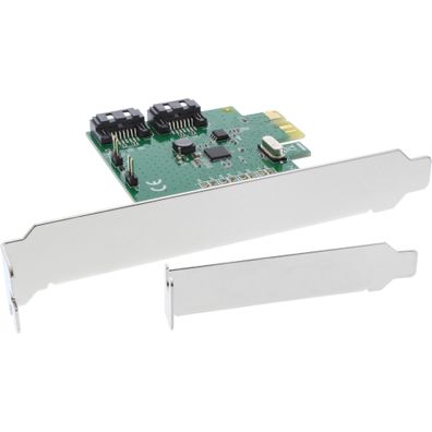 Schnittstellenkarte, 2-fach SATA 6Gb/s, x1 PCIe 2.0, RAID 0/1/SPAN, mit Low-Pr