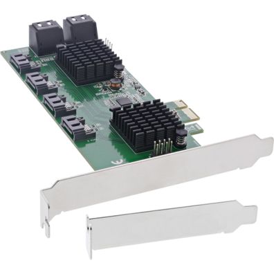 InLine® Schnittstellenkarte, 8x SATA 6Gb/s Controller, PCIe 2.0 (PCI-Express)