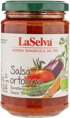 LaSelva Tomatensauce mit Gemüse - Salsa Ortolana 280g