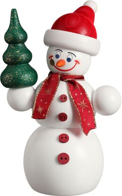 Räuchermann Schneemann mit Weihnachtsbaum BxHxT 9,5x15x6,5cm NEU Rauchen