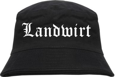 Landwirt Fischerhut - bedruckt - Bucket Hat Anglerhut Hut