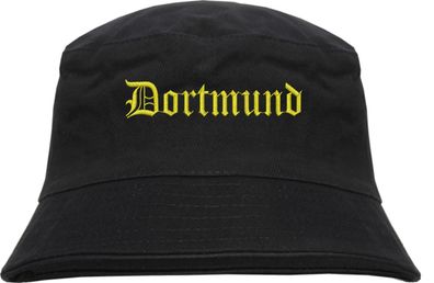 Dortmund Fischerhut - Bucket Hat - Gelb bestickt