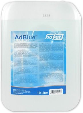 Hoyer AdBlue Hochreine SCR Harnstofflösung ISO 22241, 10 Liter (Energieklasse A]