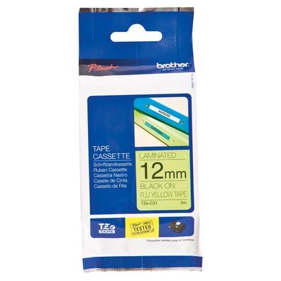 brother TZe-Tape TZe-C31 Schriftbandkassette, andbreite:12mm