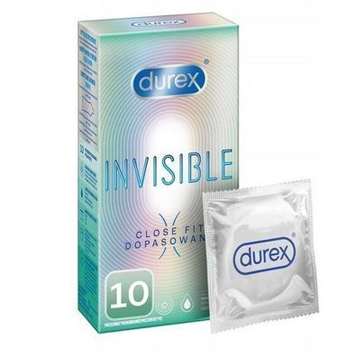 Durex Kondome Invisible Nahe Passform, 10 Stéck