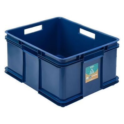 Euro Stapelbox Bruno Eco Blau Stapelkasten 54L Transport Eurobehälter 43x52x28