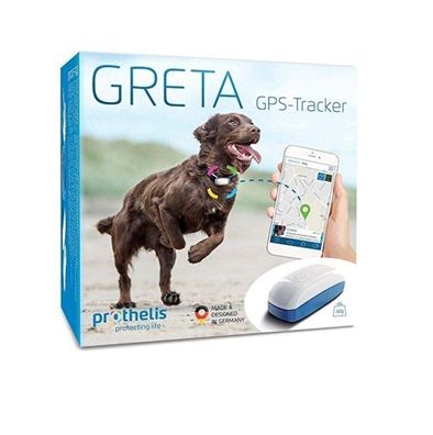 GRETA 090148 GPS Tracker für Hunde, Katzen, Kinder uvm Ortung Live 3 - 5 Tagen