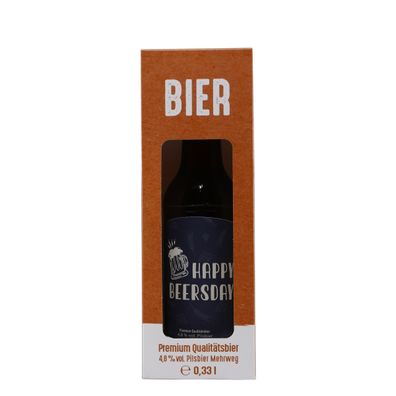 Geschenkverpackung "Happy Beersday"