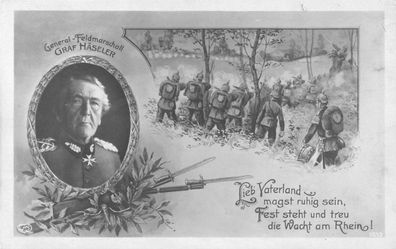 General Feldmarschall Graf Häseler Feldpostkarte