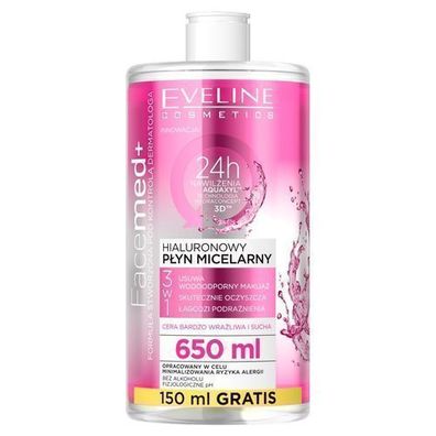 Eveline Facemed+ Hyaluron Mizellenwasser 650ml