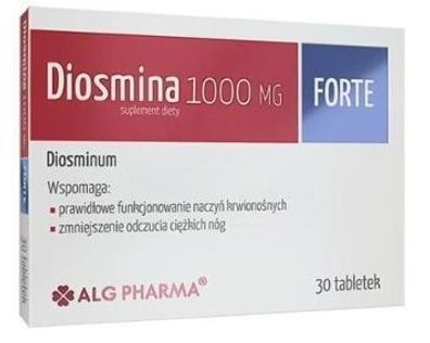 Diosmina 1000 mg Forte, natérliches Nahrungsergänzungsmittel - 30 Tabletten