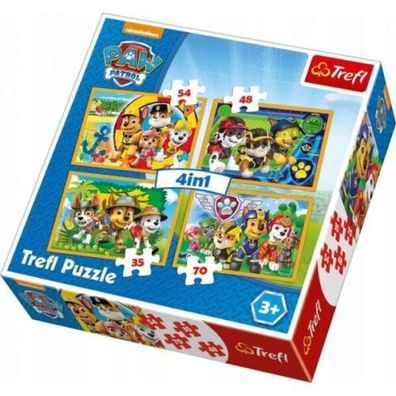 Puzzle Trefl 4in1 Paw Patrol