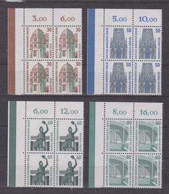 Berlin 1987 postfrisch 4er Block Ecke oben links MiNr. 793-796 Sehenswürdigkeiten