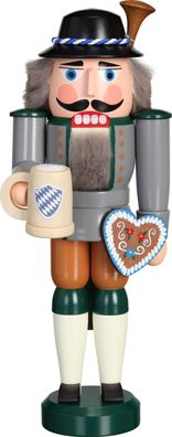 Nußknacker Bayer bunt HxBxT = 27x10x10cm NEU Weihnachten Seiffen Nutcracker Nüss