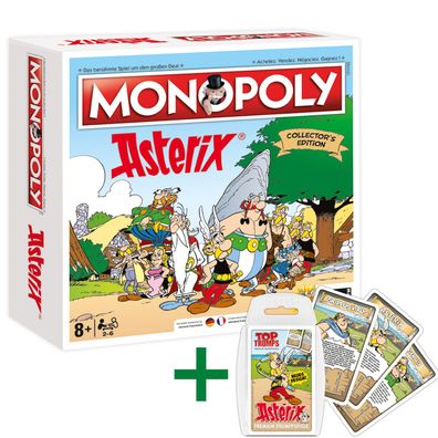 Monopoly Asterix und Obelix limitierte Collector's Edition + Top Trumps Quartett