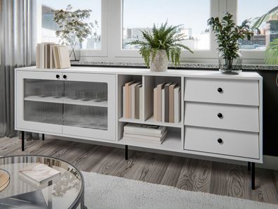 Kommode Valerio 200 mit Schubladen Sideboard Modern Wohnzimmer Kollektion