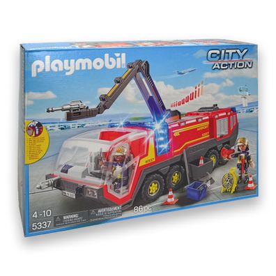 Playmobil 5337 City Action Flughafenlöschfahrzeug mit Licht und Sound NEU