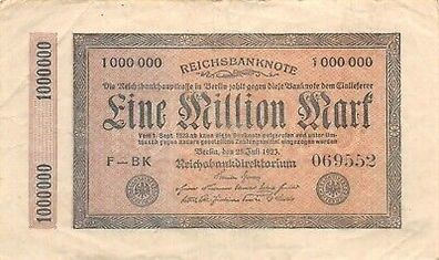 Reichsbanknote 1 Mio. Mark 25.7.1923 DEU-105