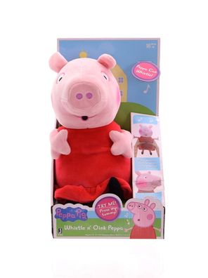 Peppa Wutz Plüschfigur mit Sound (30cm, englische Sprachausgabe) Kuscheltier