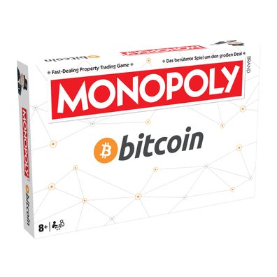 Monopoly Bitcoin (deutsch/englisch) Brettspiel Gesellschaftsspiel Kryptowährung Fans