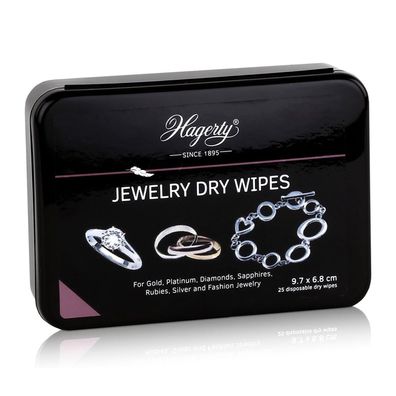 Hagerty Jewelry Dry Wipes 25 Einwegtücher