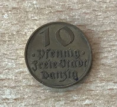 Danzig 10 Pfennig 1932 Bronze