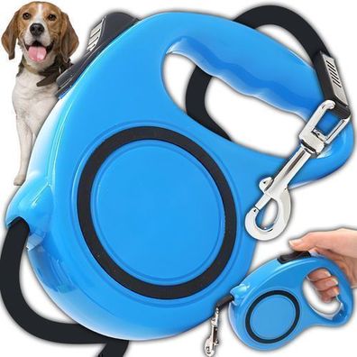 Rollleine Hundeleine 3m Automatikleine Gurtleine für Hund Katze Flexibles Band Retoo