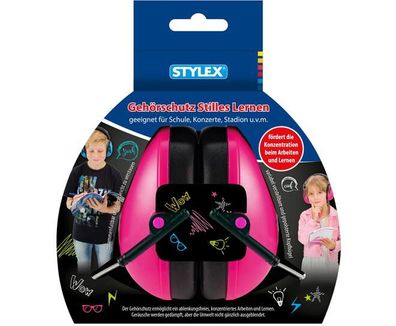 Stylex Gehörschutz, Stilles Lernen, SX-4230, rosa