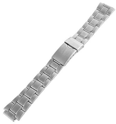 Fame Edelstahl Uhrenarmband silberfarben Faltschließe 14 mm